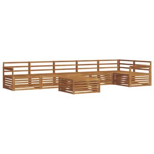 vidaXL Āra dīvānu komplekts 7 pcs Dabiska