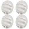 vidaXL Gaisa ventilācijas pārklāji 4 pcs Sudraba 80 mm