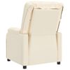 vidaXL elektrisks masāžas krēsls, krēmkrāsas mākslīgā āda