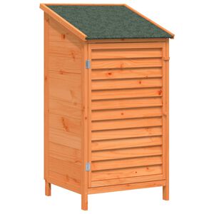 vidaXL Dārza &scaron;ķūņi ar jumtu Brūna 59 x 56 x 113,5 cm Masīvs egle koks