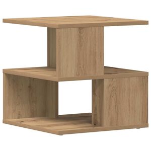 vidaXL Sānu galds Artisānā ozols 40 x 40 x 40 cm Inženierijas koks