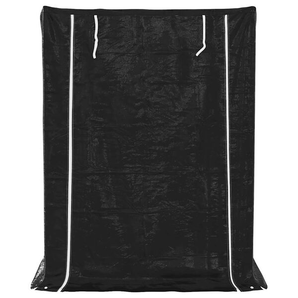 vidaxL malkas plaukts ar lietus pārsegu, 150x100x200cm cinkots tērauds