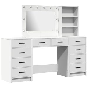 vidaXL Dressing galds 3 gab. Balts 78,5 x 41 x 135 cm