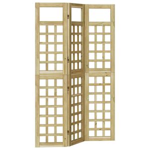 vidaXL Privātuma ekrāns Medus brūns 121 x 180 cm Cieta priede