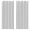 vidaXL Voile aizkaris 2 pcs Gaiši pelēks 225 x 140 cm Poliesters