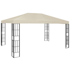 vidaXL dārza nojume, 3x4 m, krēmkrāsas
