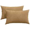 vidaXL Dīvāna spilveni 2 pcs Brūna 50 x 30 cm Korduroja audums