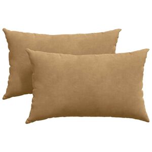 vidaXL Dīvāna spilveni 2 pcs Brūna 50 x 30 cm Korduroja audums