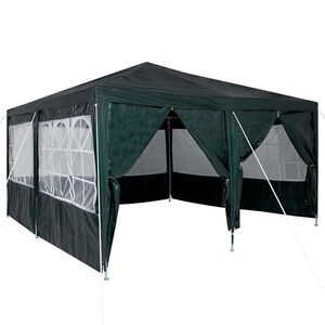 vidaXL Balles telts Zaļa 400 x 400 x 266 cm Polietilēns