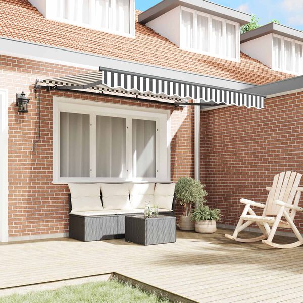 vidaXL Izvelkams jumtiņ&scaron; Antracīts 250 x 200 cm audums