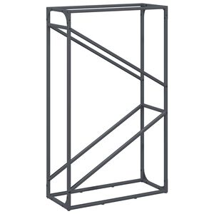 vidaXL malkas plaukts antracīts 60x25x100 cm auksti velmēts tērauds