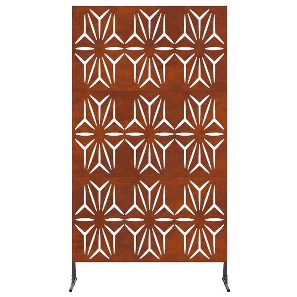 vidaXL Privātuma ekrāns Pelēka 100 x 50 x 180 cm Novecināts tērauds