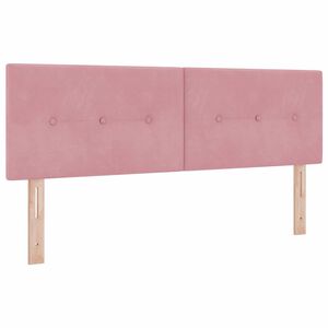 vidaXL Galvgalis Rozā 144 cm Samts