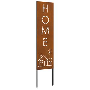 vidaXL Dārza privātuma ekrāns Rūsa 32 x 140 cm Novecināts tērauds