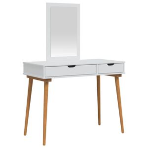 vidaXL Tualetes galda komplekts FAUSKE 2 pcs Balts 100 x 50 x 143 cm