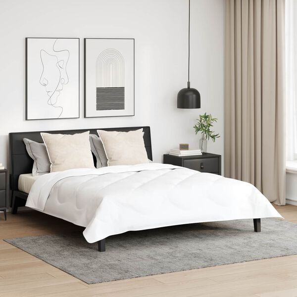 vidaXL Spilvens ar spilvenu 2 pcs Balts 80 x 80 cm Kokvilna