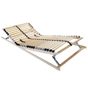 vidaXL Lamelu gultas pamatne Brūna 70 x 190 cm Cietā bērza koks