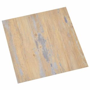 vidaXL Grīdas dēļi Brūna un pelēka 5,11 m&sup2; 55 gab. PVC
