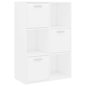 vidaXL skapis, balts, 60x29,5x90 cm, inženierijas koks