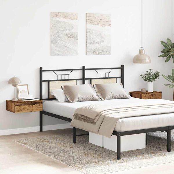 vidaXL Peldo&scaron;ie naktsgaldiņi 2 gab Old Wood 40x32x15 cm