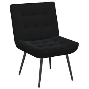 vidaXL Relaksējo&scaron;ais Krēsls Melns 64x74x84 cm Samts