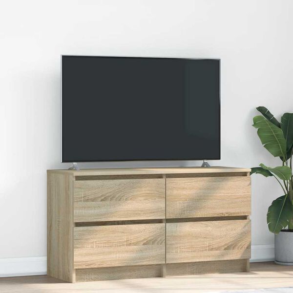vidaXL TV skapītis, ozolkoka krāsa, 100x35x54 cm, inženierijas koks