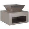 vidaXL Uguns bedre Rūsa 50 x 50 x 40 cm Novecināts tērauds
