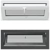 vidaXL Pagraba logs RISOR 100 x 40 cm PVC un stikls