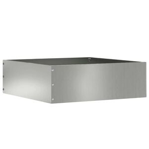vidaXL Zāliena Apmale 40 x 40 x 13 cm Cinkota tērauda Sudraba