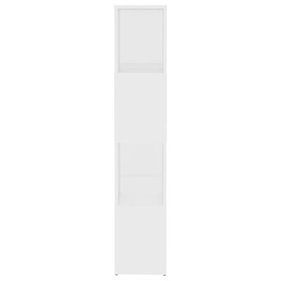 vidaXL grāmatu plaukts, balts, 60x24x124,5 cm, skaidu plāksne