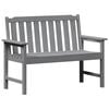 vidaXL Dārza sols Gai&scaron;i pelēks 120 x 59 x 88 cm HDPE