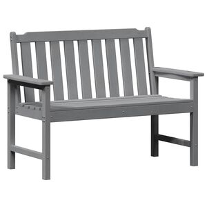 vidaXL Dārza sols Gai&scaron;i pelēks 120 x 59 x 88 cm HDPE