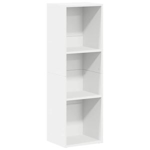 vidaXL grāmatu plaukts, 36x30x114 cm, balta, inženierijas koks
