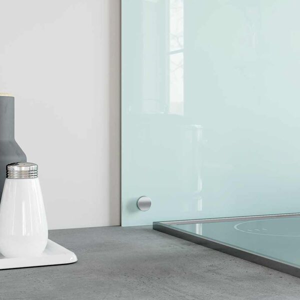 vidaXL virtuves sienas panelis, 80x60 cm, rūdīts stikls, piena krāsas