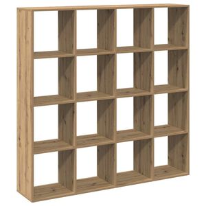 vidaXL grāmatu plaukts koka krāsā 137,5x29x137,5 cm inženierijas koks