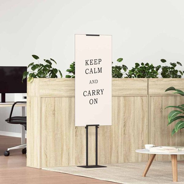 vidaXL Izstāžu stendi Melna 30 x 23,5 x 210 cm Tērauds