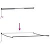vidaXL Izvelkams jumtiņš Balts 500 × 300 cm Audums un Metāls