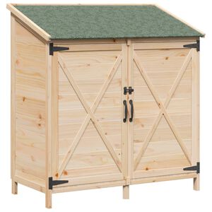 vidaXL Dārza &scaron;ķūņi Dabiska 106 x 56 x 113,5 cm Masīvs egle koks