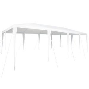 vidaXL Balles telts Balts 800 x 400 x 266 cm Polietilēns un tērauds