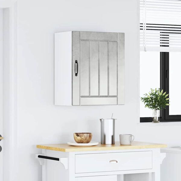 vidaXL virtuves sienas skapis "Lucca" Betona pelēks inženierijas koks