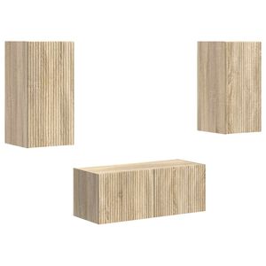 vidaXL TV skapī&scaron;u komplekts 2 pcs Sonoma ozols Inženierijas koks