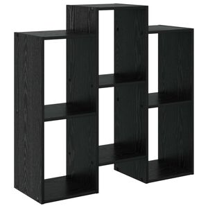 vidaXL Puse Melns ozolkoks 90 x 30 x 90 cm