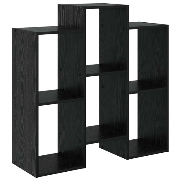 vidaXL Puse Melns ozolkoks 90 x 30 x 90 cm