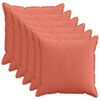 vidaXL Spilvenu pārvalks 6 gab. HOUTEN Sarkans oranžs 80 x 80 cm