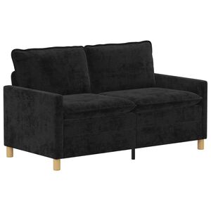 vidaXL Dīvāns Melns 156 x 81 x 87,5 cm Poliesters