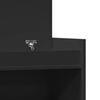 vidaXL apavu skapītis, melns, 100,5x28x100 cm, inženierijas koks
