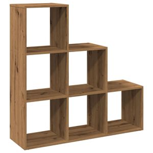 vidaXL telpas sadalītājs, grāmatu plaukts, 3 līmeņi, 99x29x99 cm