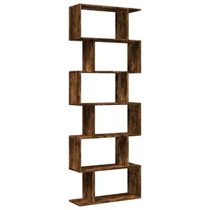 vidaXL telpas sadalītājs, grāmatu plaukts, 6 līmeņi, 70x24x193 cm