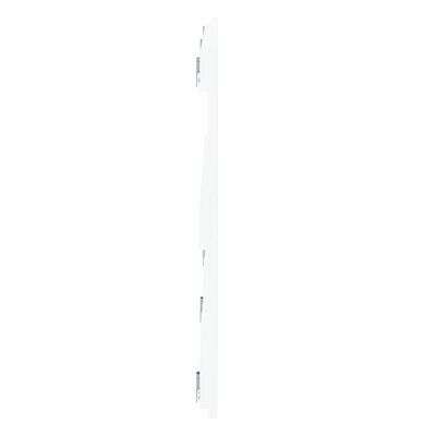 vidaXL sienas galvgalis, balts, 204x3x60 cm, priedes masīvkoks