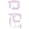 vidaXL garāžas skapji, 2 gab., ozolkoka krāsa, inženierijas koks